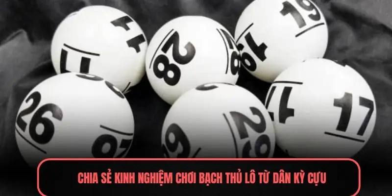 Chia sẻ kinh nghiệm chơi bạch thủ lô từ dân kỳ cựu