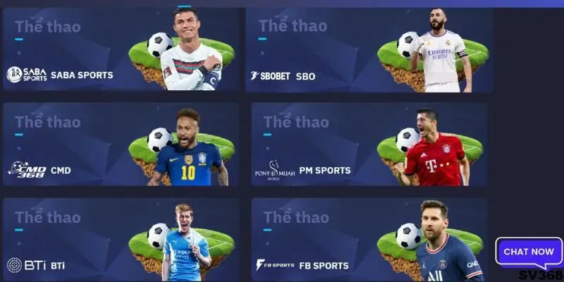 Những thương hiệu cung cấp hàng đầu tại Sv368 sports